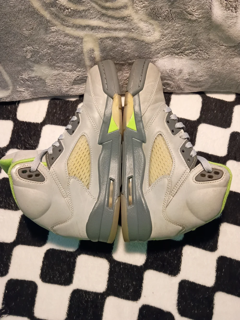 Air Jordan 5 Retro GS Green Bean Grey Silver DQ3734-003 Size 6.5Y Women’s 8